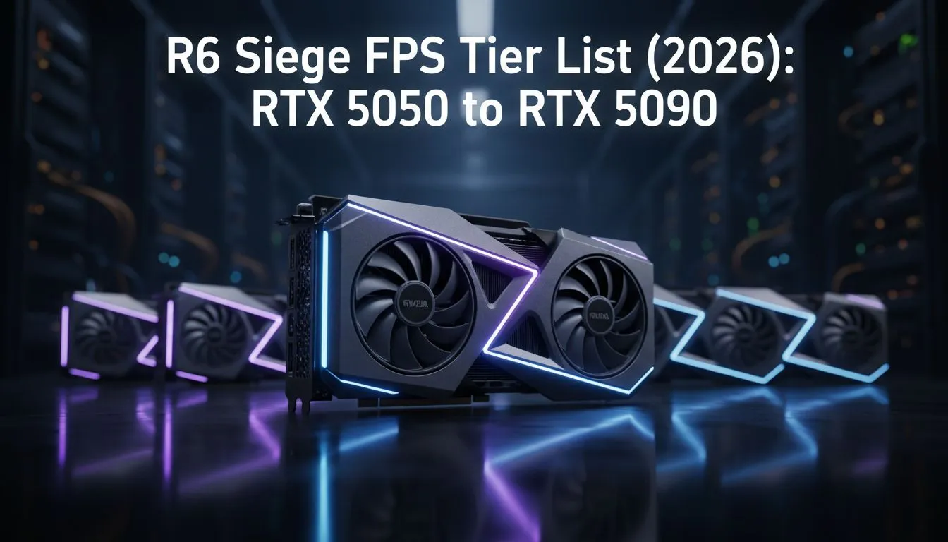R6 Siege FPS Tier List 2026 — RTX 5050 to RTX 5090