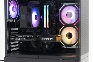 Komputer Obsidian PRIME, Ryzen 5 7600X, 32 GB, Radeon RX 9060 XT, 1 TB M.2 PCIe — widok 7