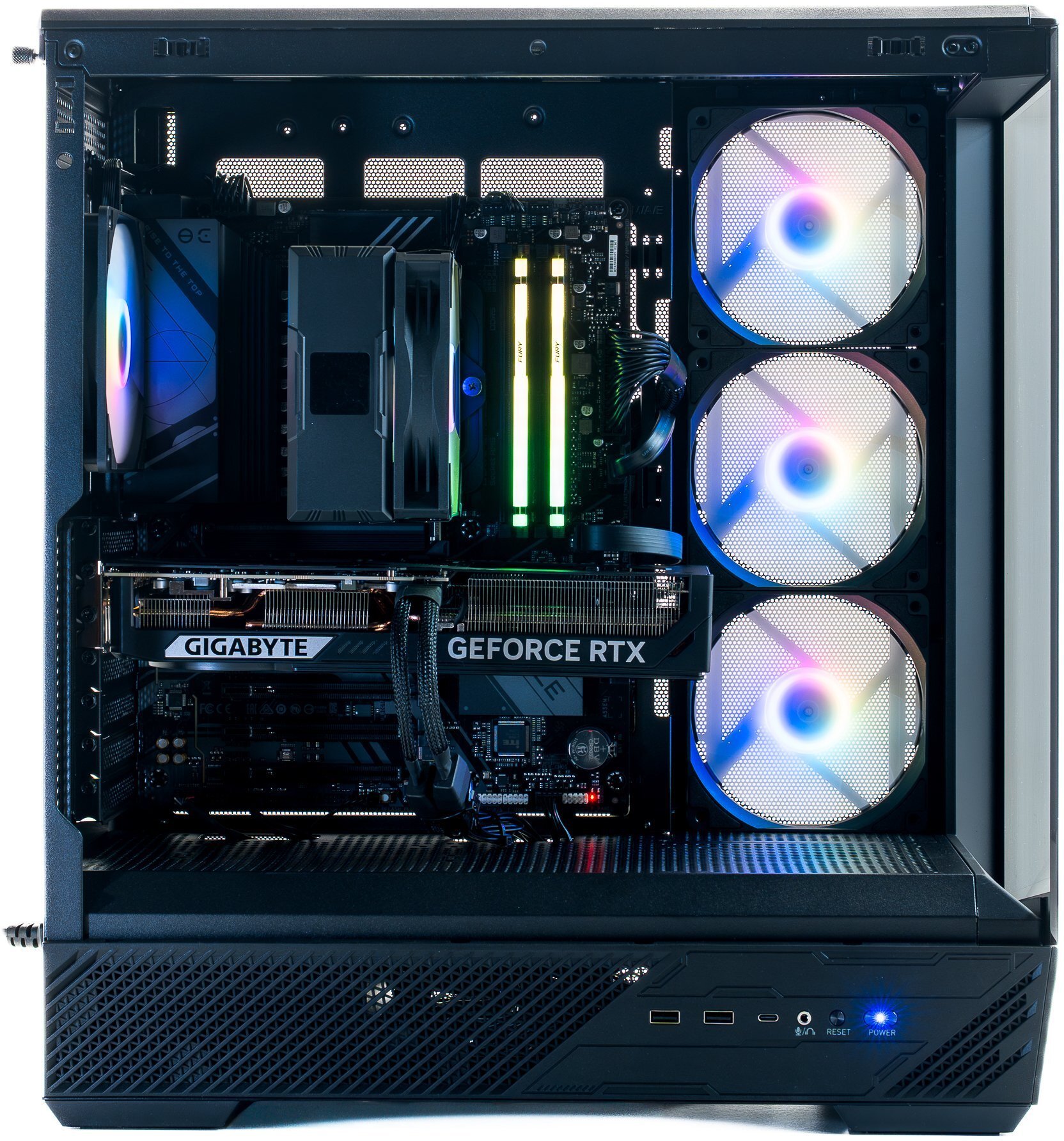 Komputer Game X G100, Ryzen 7 7700X, 32 GB, RTX 5060 Ti 16GB, 512 GB M.2 PCIe Windows 11 Home — widok 4