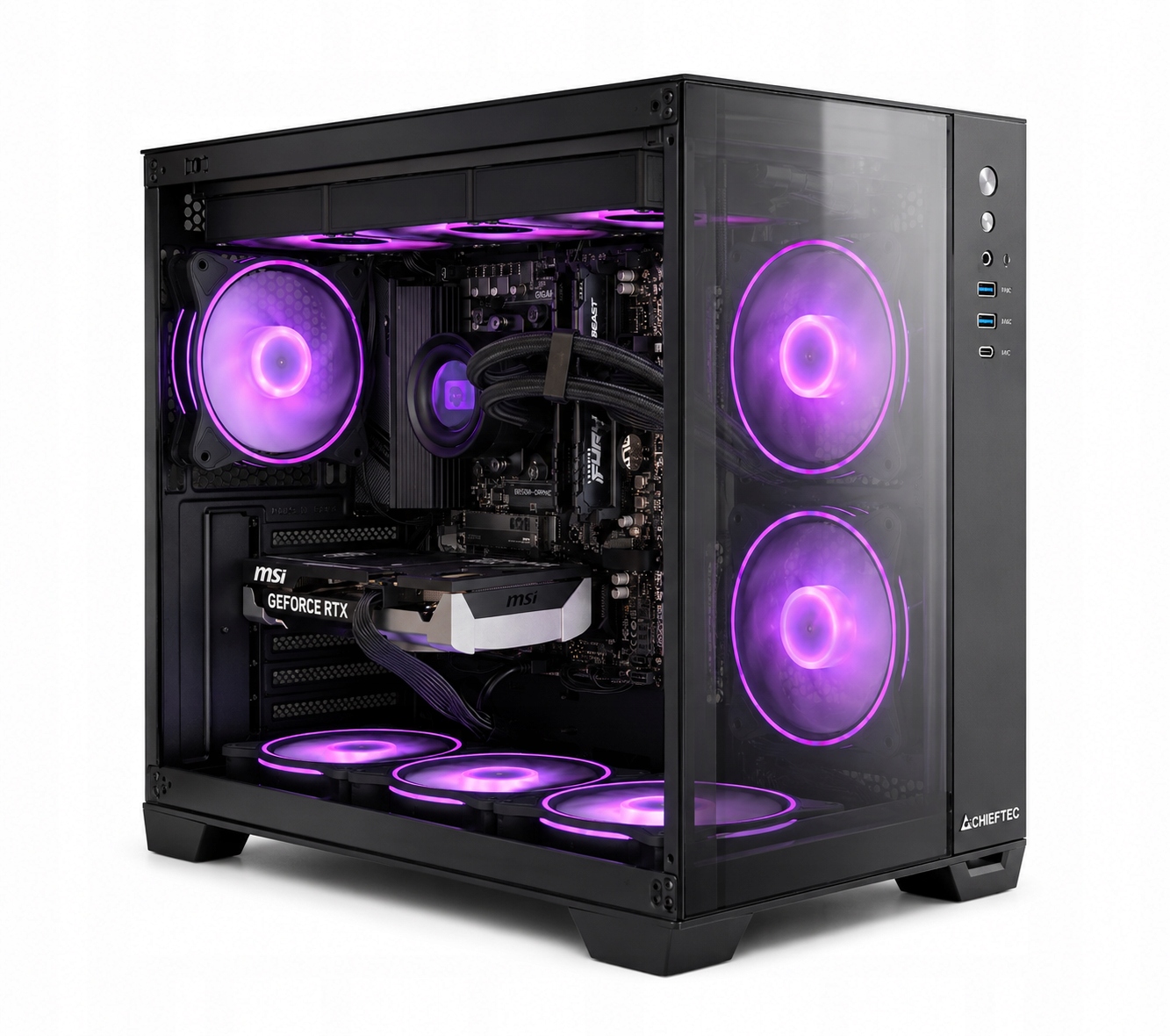 Komputer Gamingowy Ryzen 5 5600 RTX 5060 B550M DDR4 32GB SSD 1TB 750W