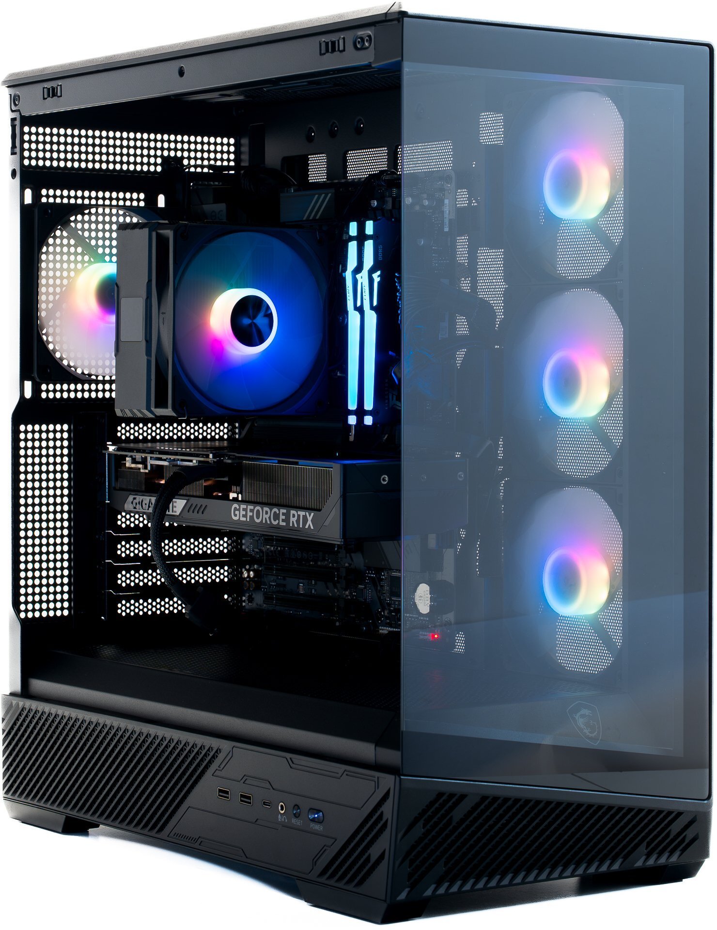 Komputer Game X G100, Ryzen 7 7700X, 32 GB, RTX 5060 Ti 16GB, 512 GB M.2 PCIe Windows 11 Home — widok 3