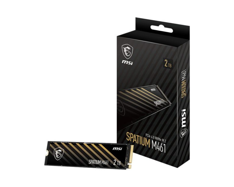Dysk SSD MSI Spatium M461 2TB M.2 2280 PCI-E x4 Gen4 NVMe (S78-440Q550-P83)
