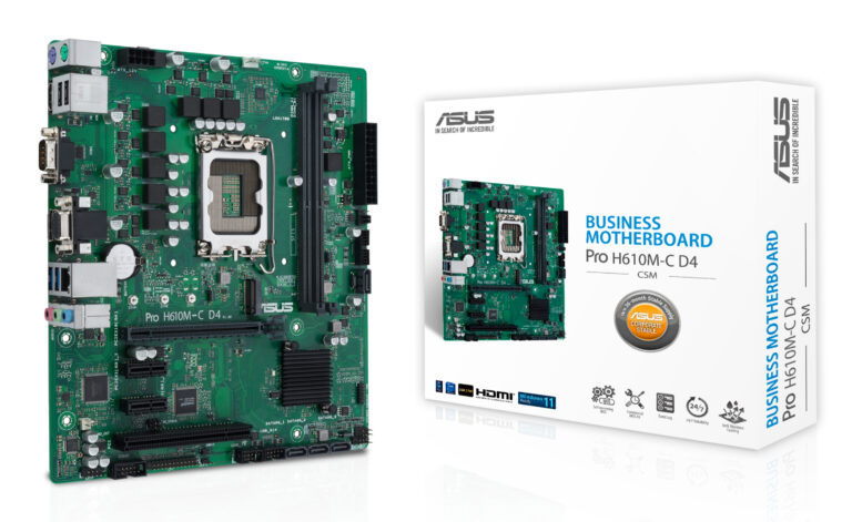 Płyta główna Asus PRO H610M-C D4-CSM