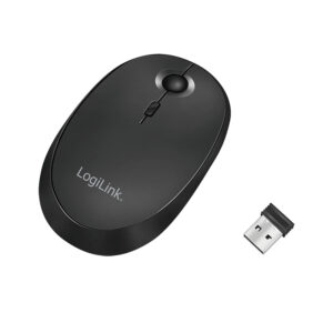 Mysz LogiLink Mysz bezprzewodowa i Bluetooth 2.4GHz 800/1200/1600dpi czarny