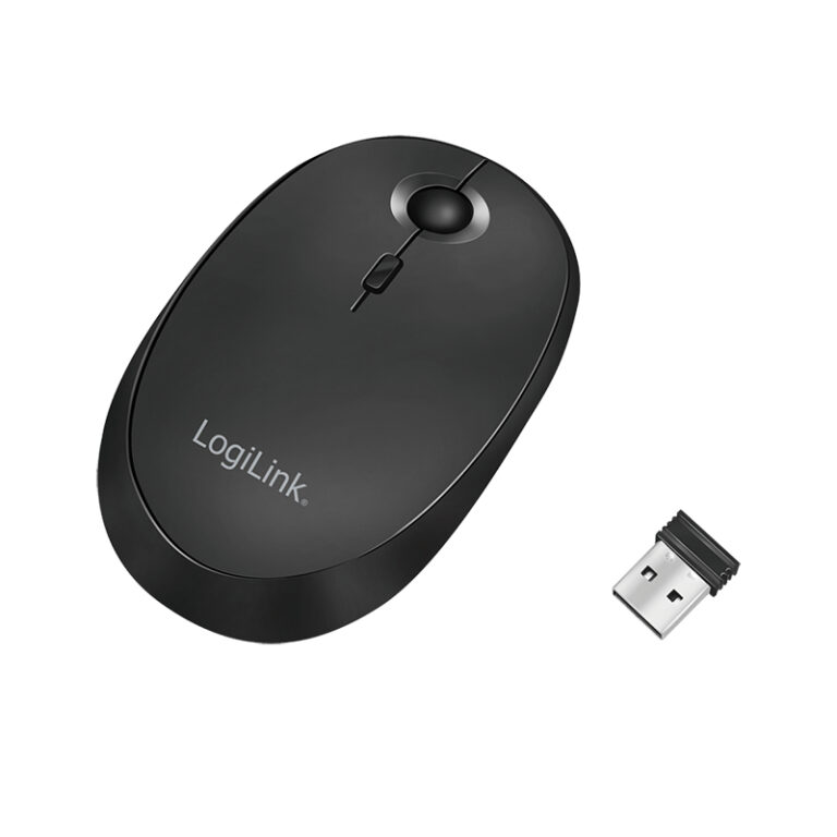 Mysz LogiLink Mysz bezprzewodowa i Bluetooth 2.4GHz 800/1200/1600dpi czarny
