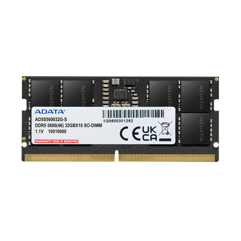Pamięć do laptopa ADATA SODIMM, DDR5, 16 GB, 5600 MHz, CL46 (AD5S560016G-S)