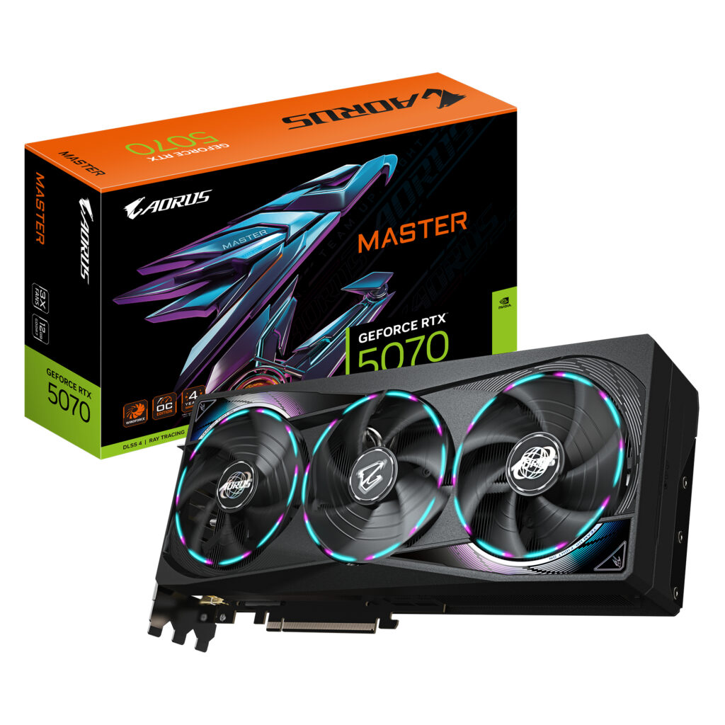 GIGABYTE AORUS GeForce RTX 5070 MASTER 12G