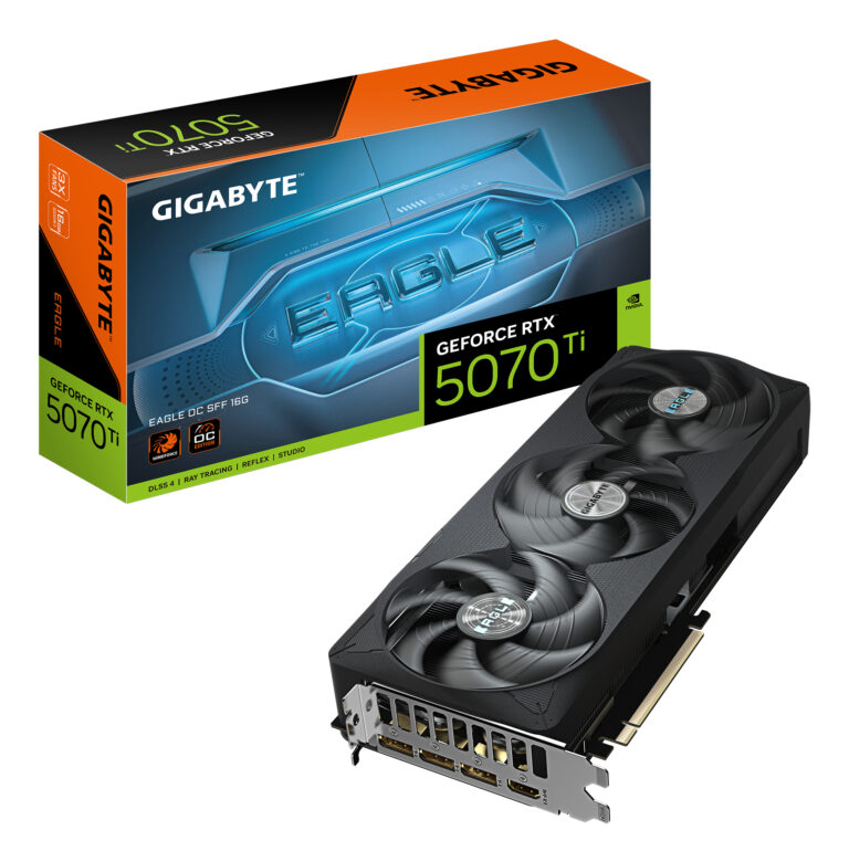 Karta graficzna Gigabyte GeForce RTX 5070 Ti Eagle OC SFF 16GB GDDR7 DLSS4 (GV-N507TEAGLE OC-16GD)