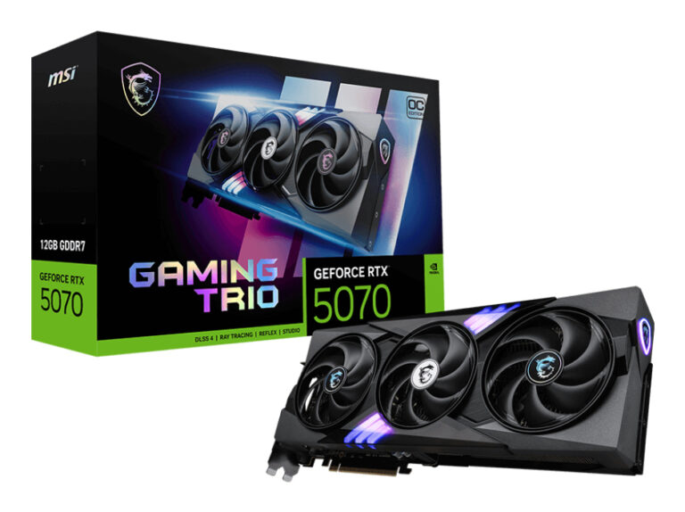 Karta graficzna MSI GeForce RTX 5070 Gaming Trio OC 12GB GDDR7 DLSS4