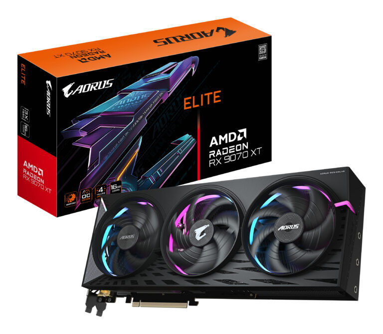 Karta graficzna Gigabyte AORUS Radeon RX 9070 XT Elite 16GB GDDR6 (GV-R9070XTAORUS E-16GD)