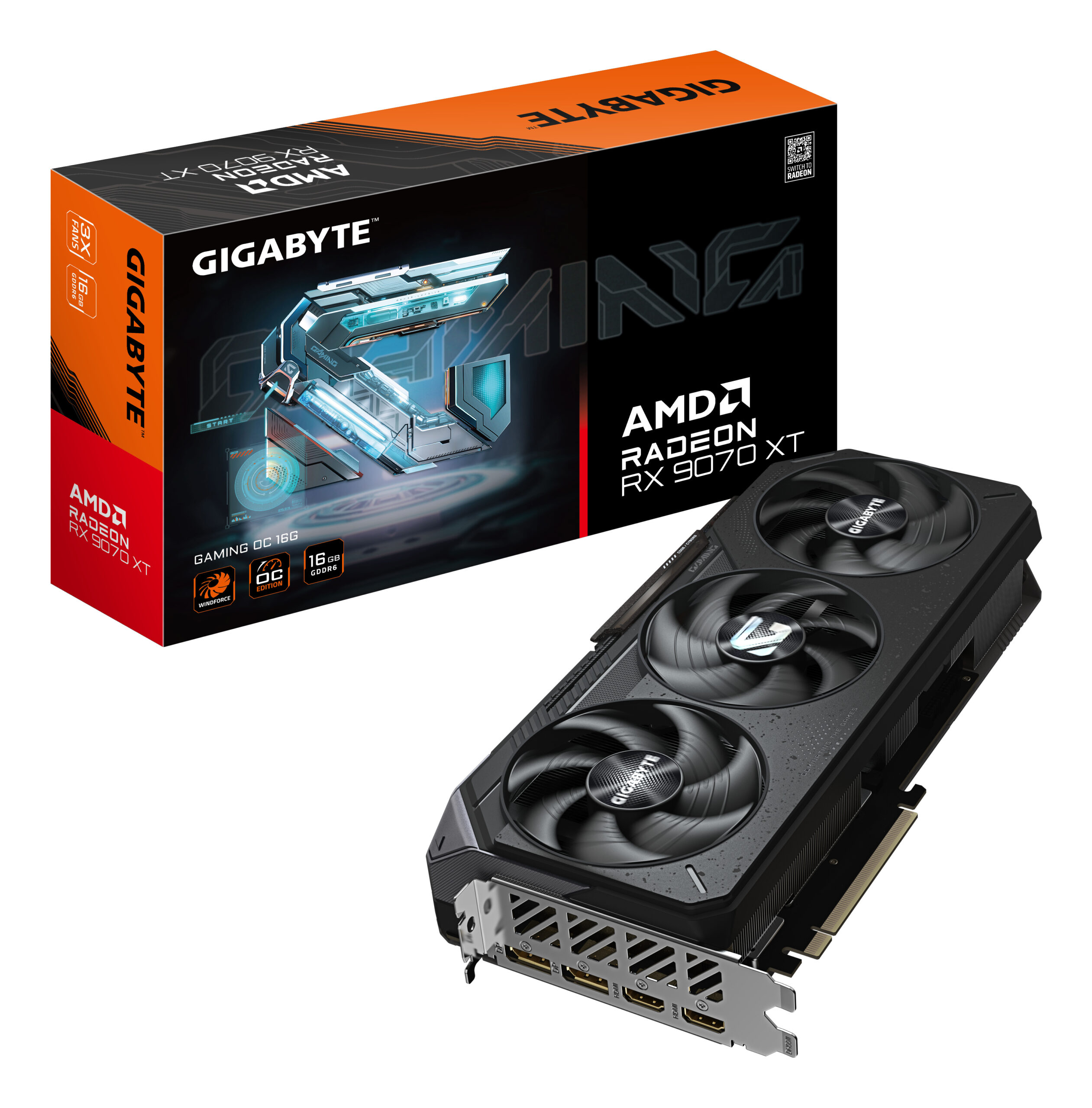 GIGABYTE Radeon RX 9070 XT GAMING OC 16G