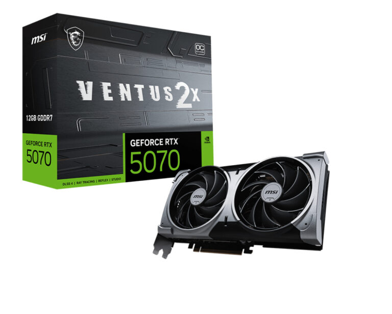 Karta graficzna MSI GeForce RTX 5070 Ventus 2X OC 12GB GDDR7 DLSS4