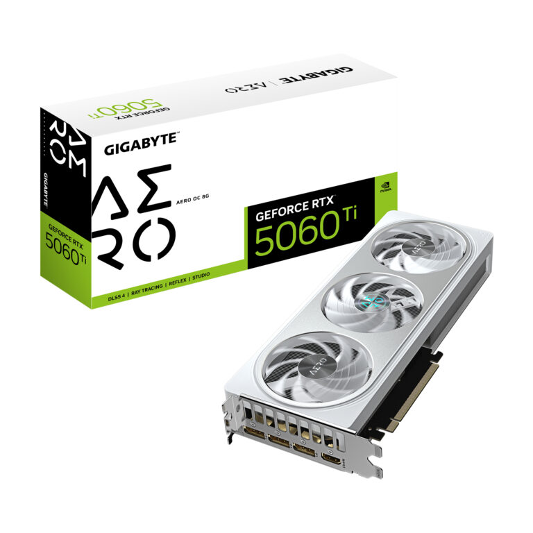 Karta graficzna Gigabyte GeForce RTX 5060 Ti Aero OC 8GB GDDR7 DLSS4 (GV-N506TAERO OC-8GD)