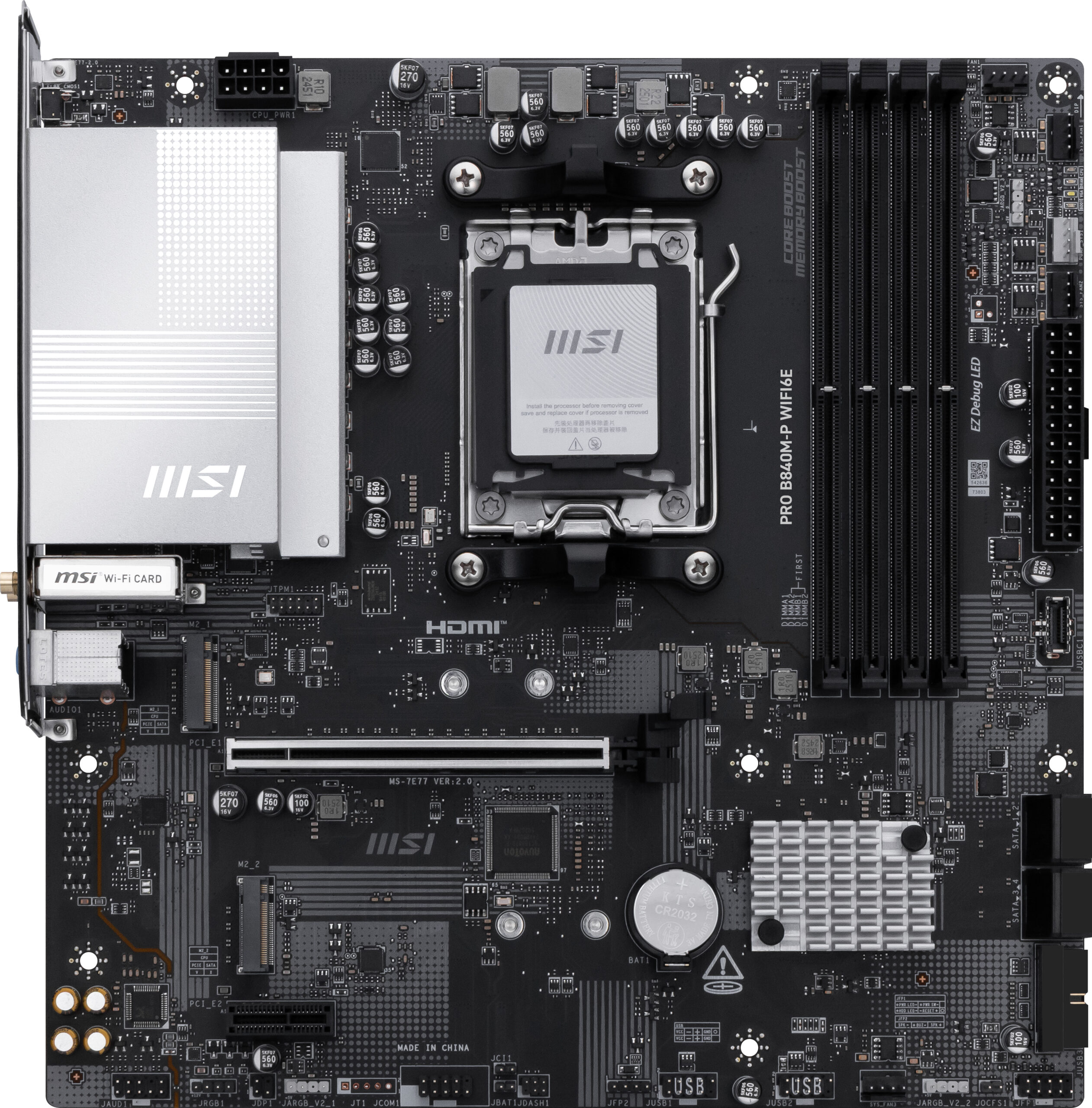 MSI PRO B840M-P WIFI6E