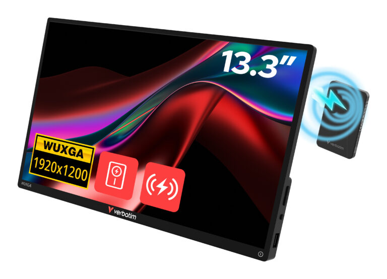 Monitor Verbatim Przenośny dotykowy ALU WUXGA 13.3'' z powerbankiem 5000mAh Czarny (23942320876)