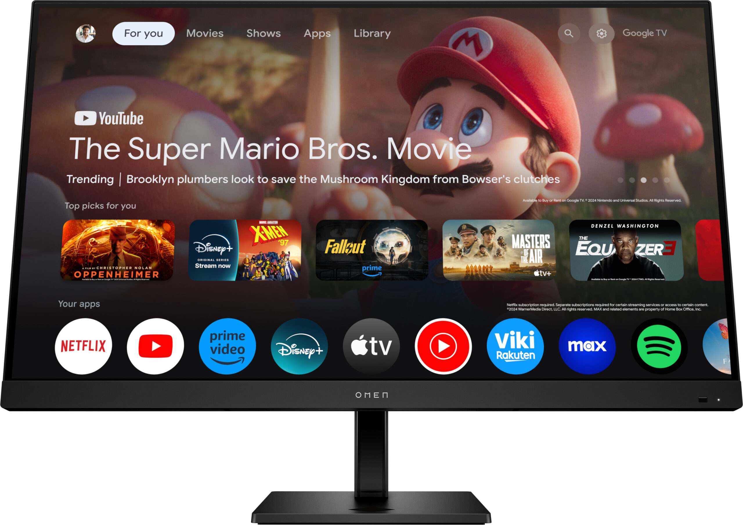 HP OMEN by HP 31.5 inch UHD 144Hz Smart Gaming Monitor - OMEN 32x