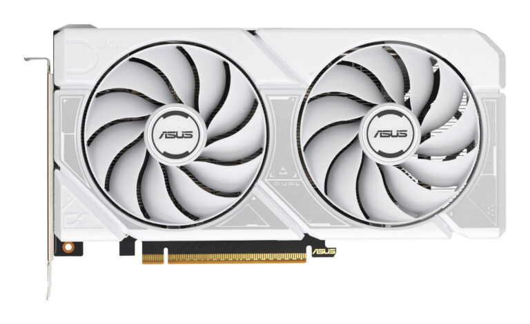 Karta graficzna Asus Dual GeForce RTX 5060 White OC 8GB GDDR7 DLSS4 (DUAL-RTX5060-O8G-WHITE)