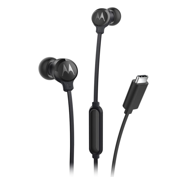 Słuchawki Motorola Słuchawki douszne Earbuds 3C-S USB-C czarny