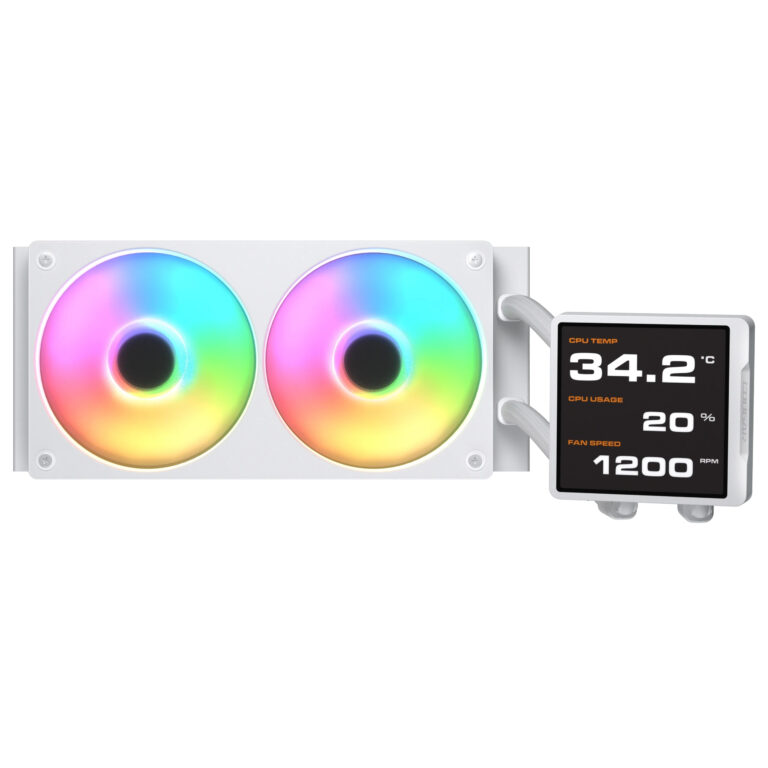 Chłodzenie wodne Cougar Poseidon Vistek Pro ARGB 240 Białe (3MPVP240.0002)