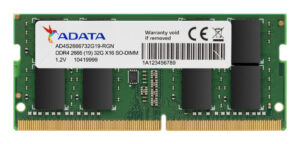 Pamięć do laptopa ADATA Premier, SODIMM, DDR4, 8 GB, 2666 MHz, CL19 (AD4S26668G19-SGN)