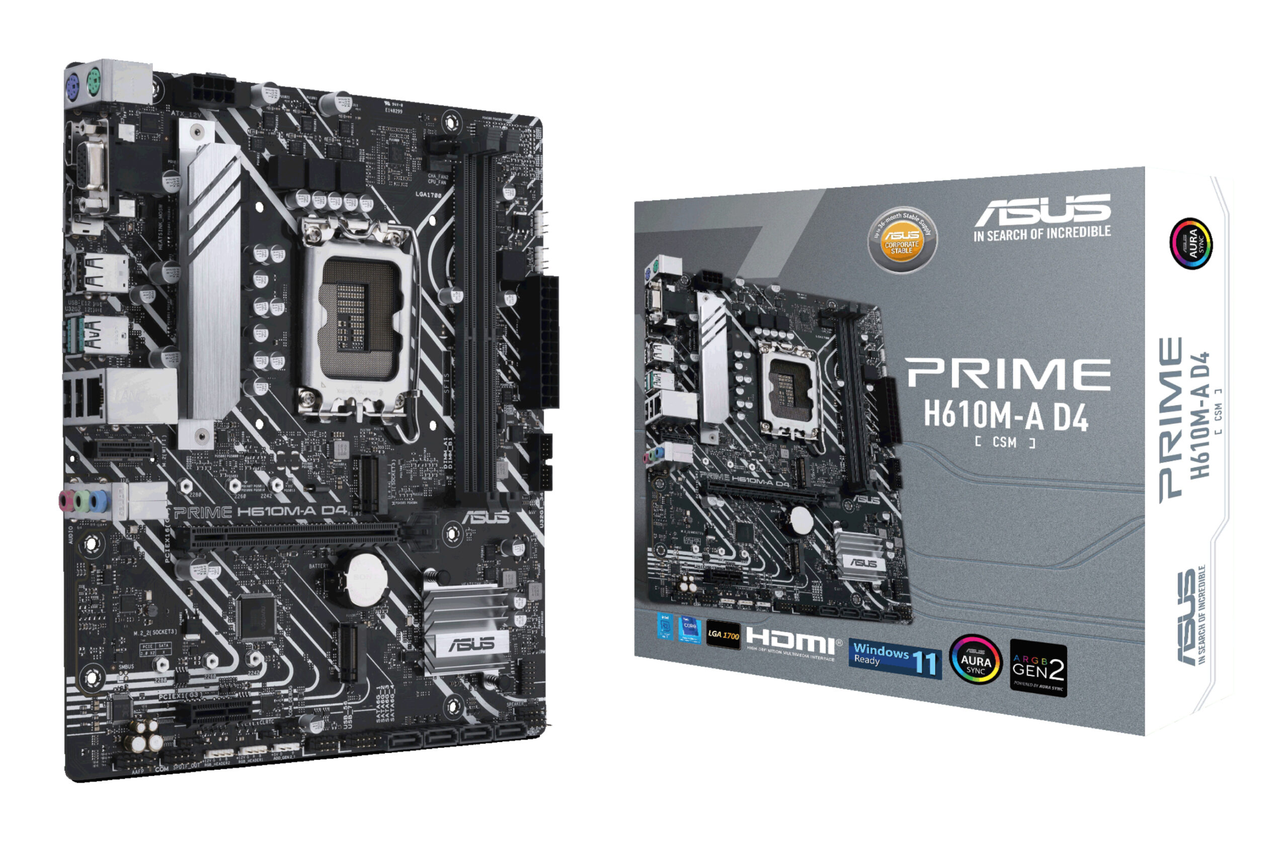 ASUS PRIME H610M-A D4-CSM