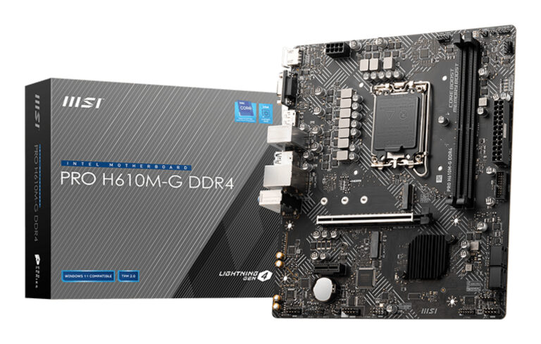 MSI PRO H610M-G DDR4
