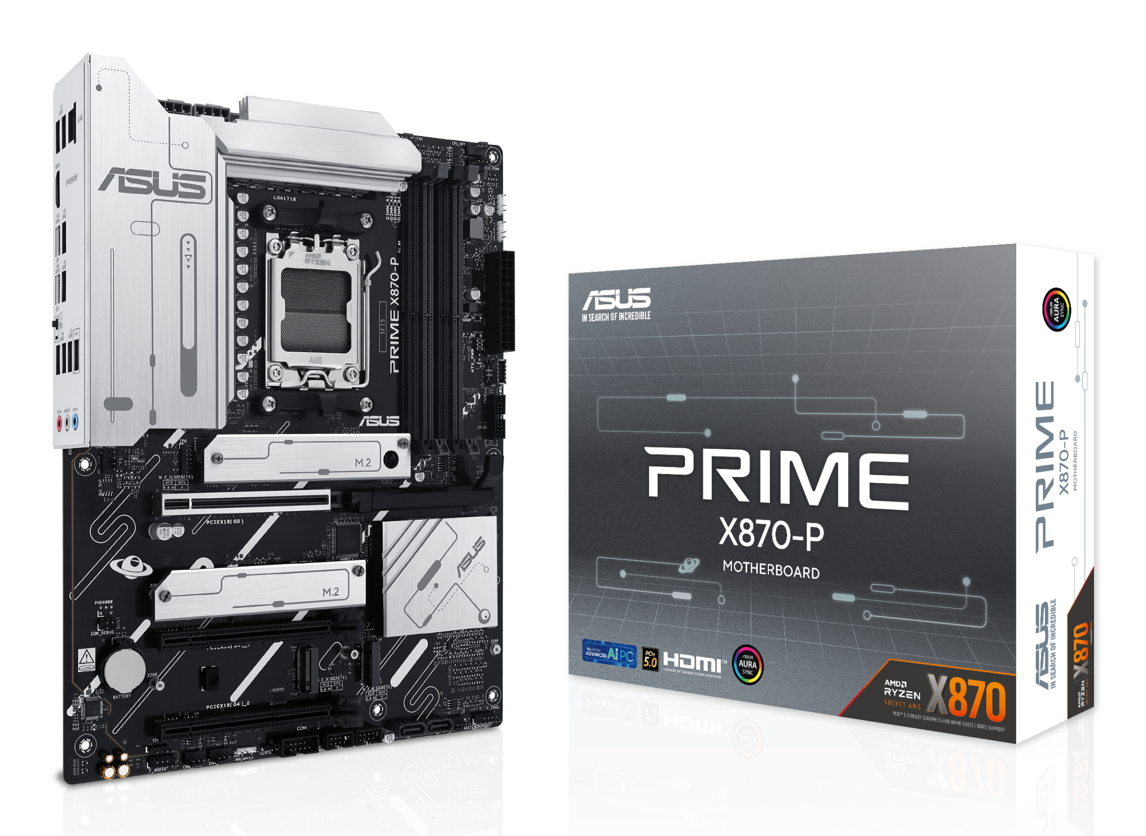 ASUS PRIME X870-P — płyta główna ATX, AMD X870, AM5, DDR5