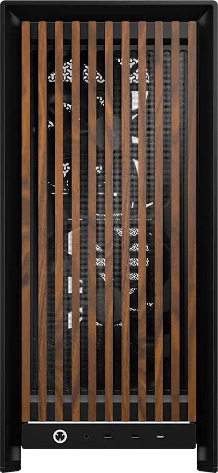 Obudowa Corsair FRAME 5000D Wood RS Performance Czarny, Orzech włoski