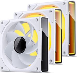 Wentylator Jonsbo ZK-120WR Reverse PWM A-RGB 120 mm Biały 3in1 (ZK-120WR 3 IN 1)