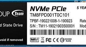 Dysk SSD TeamGroup MP33 Pro 1TB M.2 2280 PCI-E x4 Gen3 NVMe (TM8FPD001T0C101)