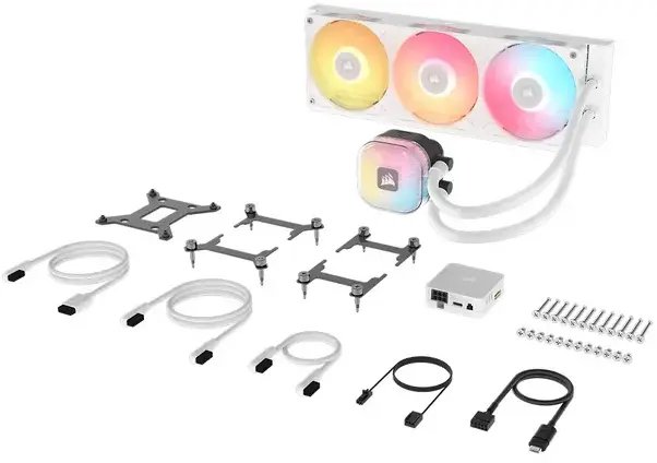 Chłodzenie wodne Corsair WAK iCUE LINK TITAN II 360 RX RGB White (CW-9061038-WW)
