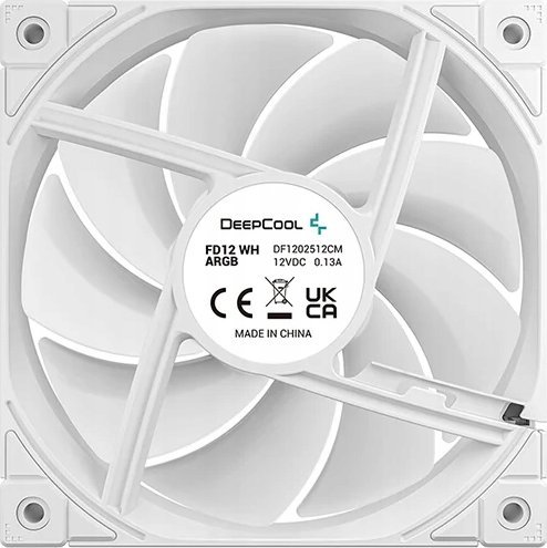 Wentylator Deepcool FD12 ARGB WH 3-pack biały (R-FD12-WHAPN3-G)