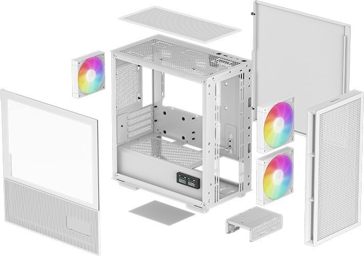 Obudowa Deepcool CH360 ARGB biała (R-CH360-WHAPE3D-G-1)
