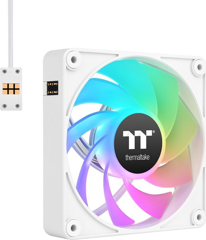 Wentylator Thermaltake CT120 EX Reverse ARGB Sync 3-pack biały (CL-F194-PL12SW-A)