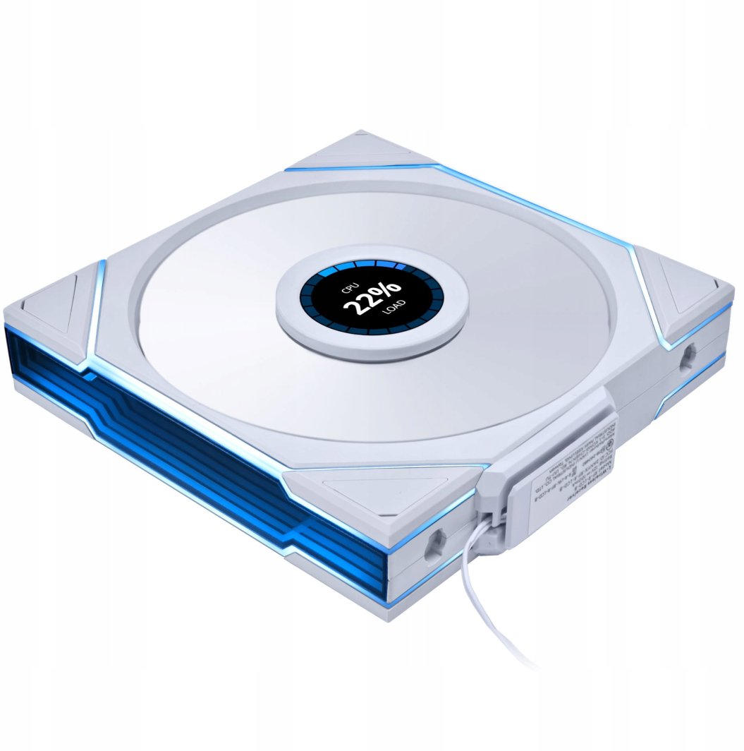 Wentylator Lian Li UNI FAN TL Wireless LCD 140 Reverse Blade biały (14RTLLCD1W1W)