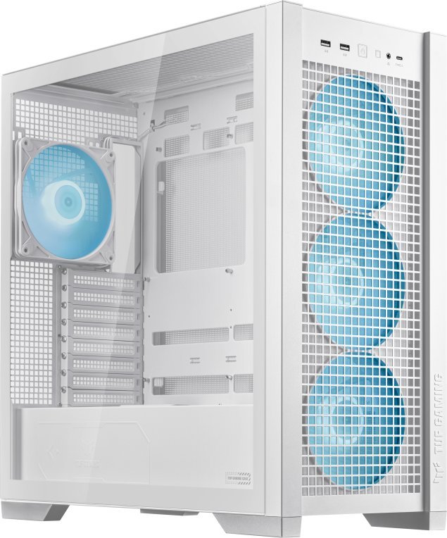 Obudowa Asus TUF Gaming GT302 TG ARGB biała (90DC00I3-B19000)