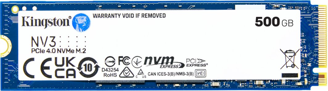 Dysk SSD Kingston Kingston Technology NV3 500 GB M.2 PCI Express 4.0 NVMe 3D NAND