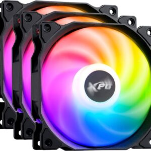 Wentylator XPG Vento 120 ARGB PWM Czarny 3-pack (VENTO120ARGBPWM3C-BKCWW)