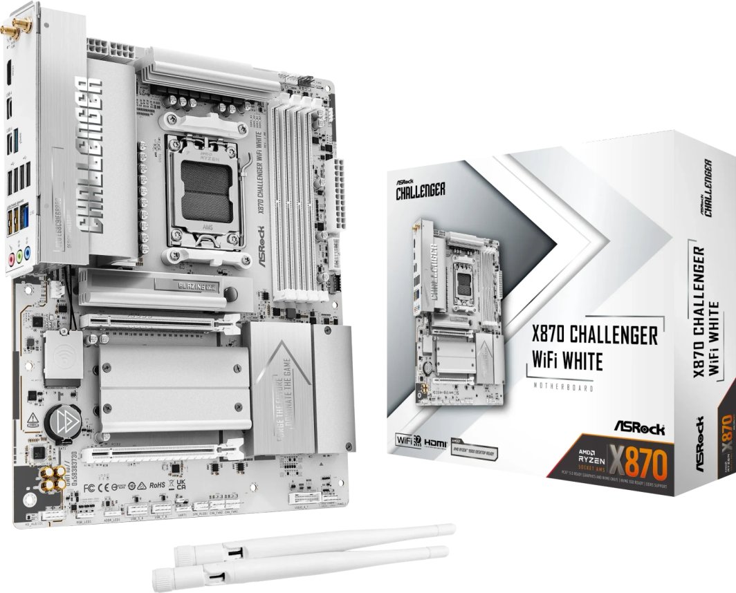 Płyta główna ASRock X870 CHALLENGER WIFI WHITE