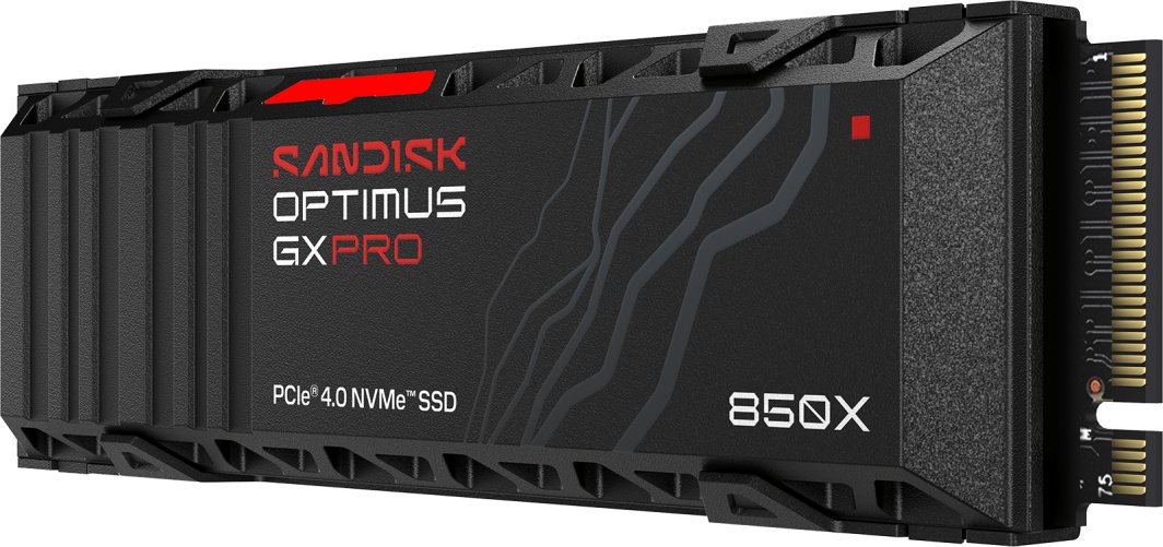 Dysk SSD SanDisk Optimus GX PRO 850X - SSD - zaszyfrowany - 4 TB - wewnętrzny - M.2 2280 D5-M (M.2 2280 D5-M) - PCIE 4.0 x4 (NVME) - TCG Opal Encryption 2.01 - zintegrowany radiator (SDSP81400TAH-000E0)