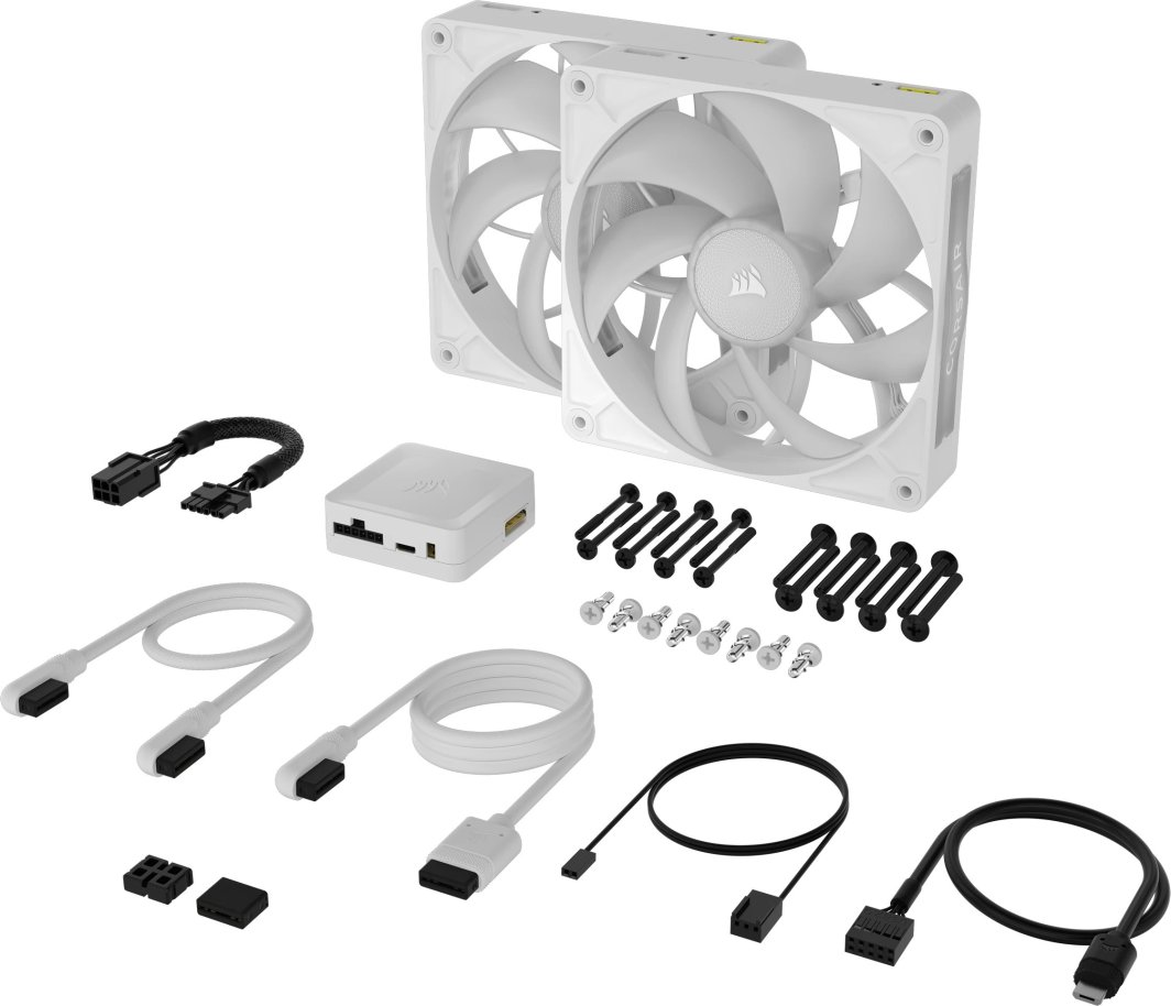 Wentylator Corsair iCUE LINK RX140 MAX RGB 2-pack + Hub (CO-9051040-WW)