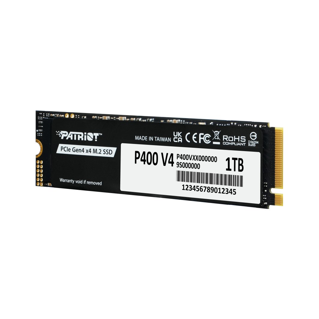 Dysk SSD Patriot P400 V4 1TB M.2 2280 PCI-E x4 Gen4 NVMe (P400VP1TBM28H)