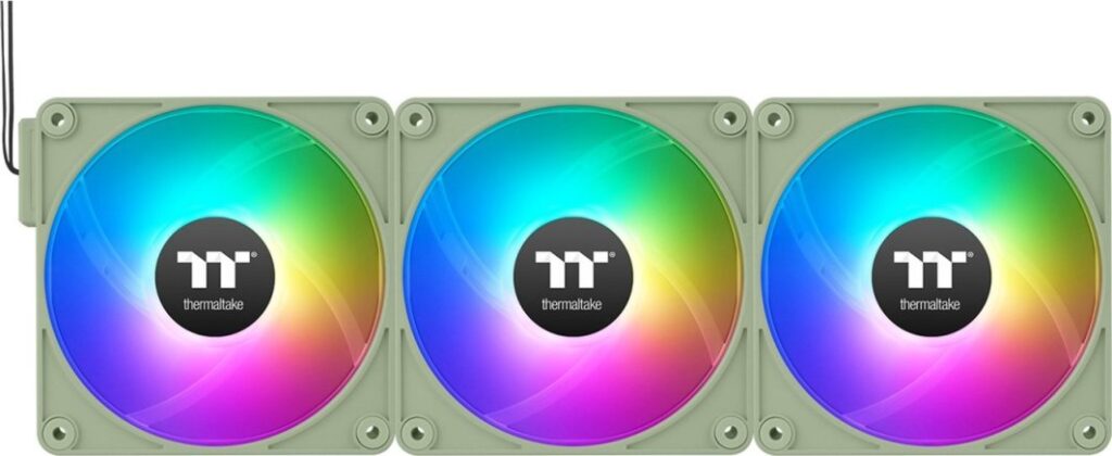 Wentylator Thermaltake CT120 EX Reverse ARGB Sync 3-pack zielony (CL-F198-PL12MG-A)