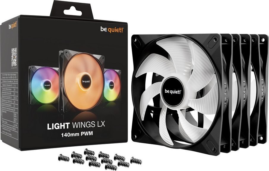 Wentylator be quiet! Light Wings LX 140mm PWM 3-pack (BL127)