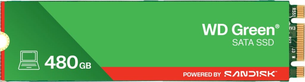 Dysk SSD SanDisk Green 480GB M.2 2280 SATA III (WDS480G3G0B )