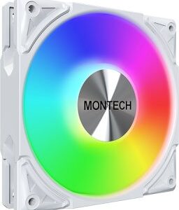 Wentylator Montech Metal Pro 12 ARGB PWM 120mm Biały (METAL PRO 12 ARGB PWM (W))