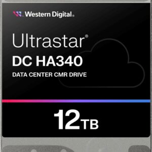 Dysk WD Ultrastar DC HA340 WUS721212BLE6L4 - Dysk twardy - Centrum danych - 12 TB - wewnętrzny - 3.5" (8.9 cm) - SATA 6Gb/s - 7200 rpm - Puffer: 512 MB