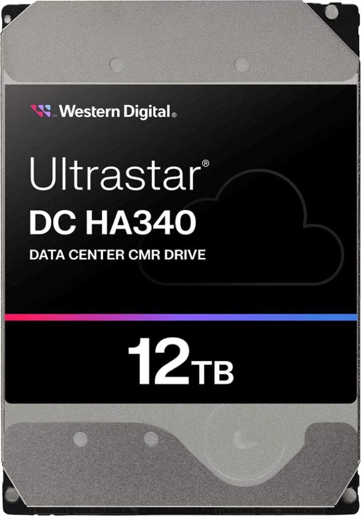 Dysk WD Ultrastar DC HA340 WUS721212BLE6L4 - Dysk twardy - Centrum danych - 12 TB - wewnętrzny - 3.5" (8.9 cm) - SATA 6Gb/s - 7200 rpm - Puffer: 512 MB