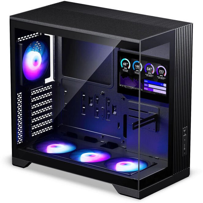 Obudowa Phanteks XT V5 LCD Obudowa PC, Midi Tower, ATX, 7-calowy wyświetlacz LCD, Tempered Glass - czarny (PH-XT525VL_DBK01)