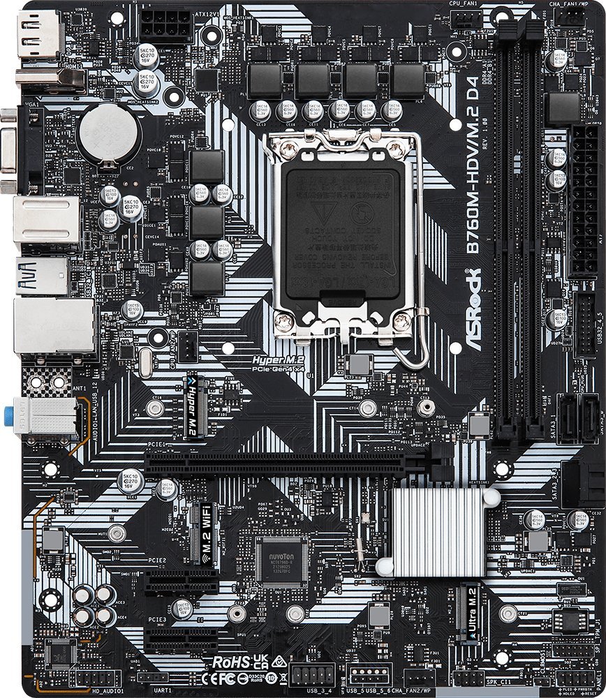 Płyta główna ASRock B760M-HDV/M.2 D4